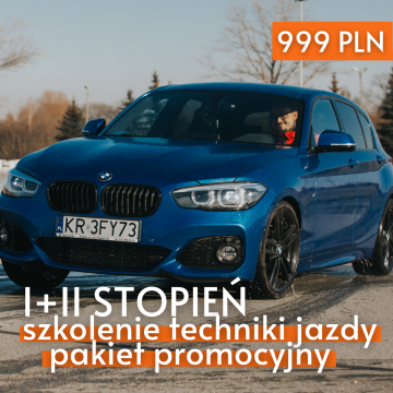 Pakiet promocyjny - Szkolenie Techniki Jazdy I+II Stopień